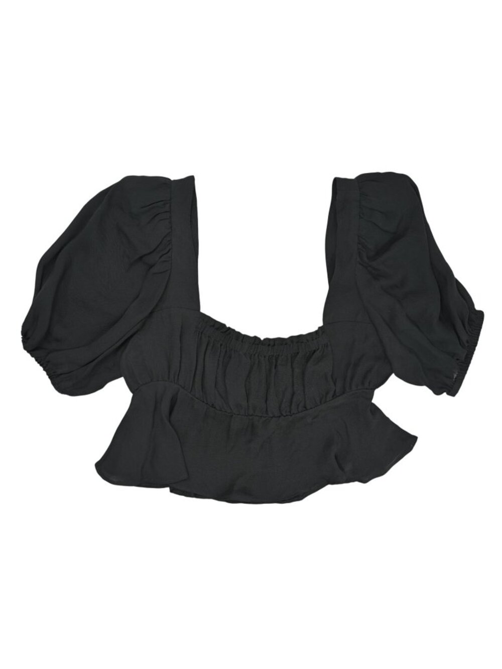 Stone Cold Fox Bond Crop Top in Black